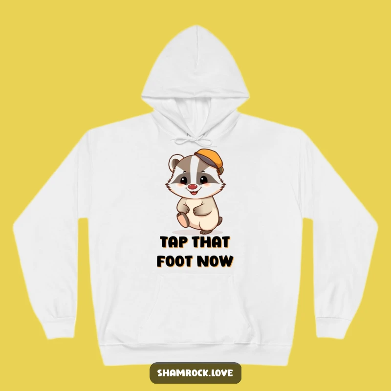 Funny Badger Cap Grin Hoodie: Cozy & Mischievous Casual Wear Gift